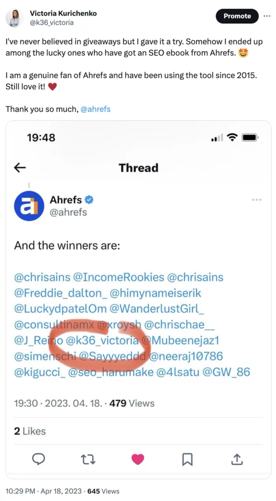 Ahrefs seo book giveaway