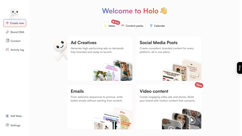 Holo ai marketing tool