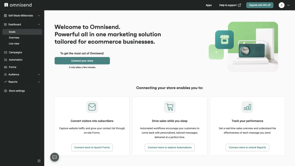 Omnisend newsletter platform