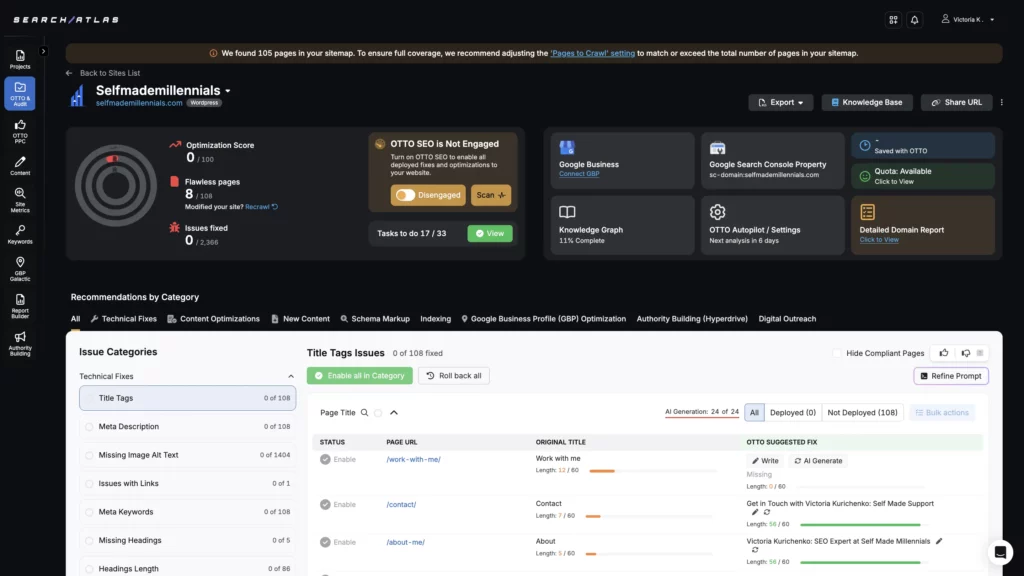 Search Atlas OTTO SEO July 2025