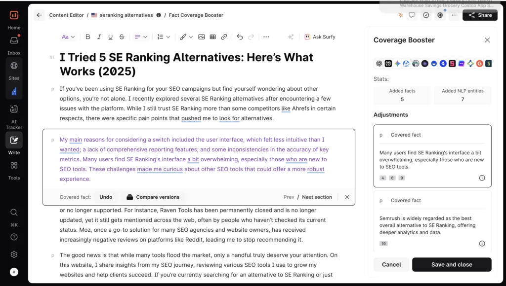 Surfer Boost Coverage