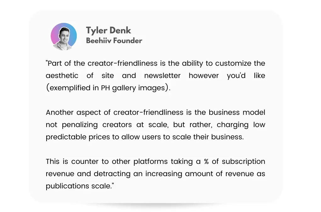 Tyler Denk Beehiiv Cofounder