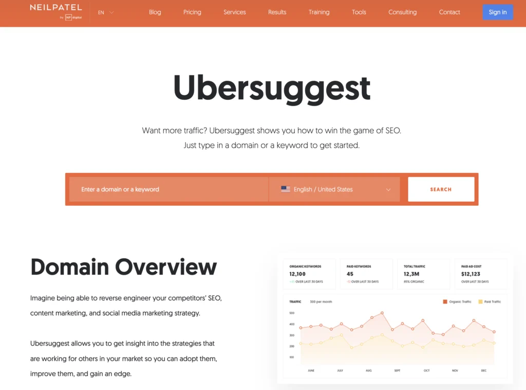 Ubersuggest