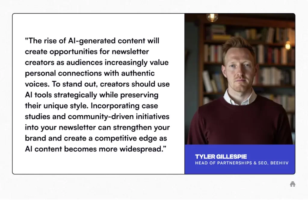 beehiiv about AI newsletter software trends