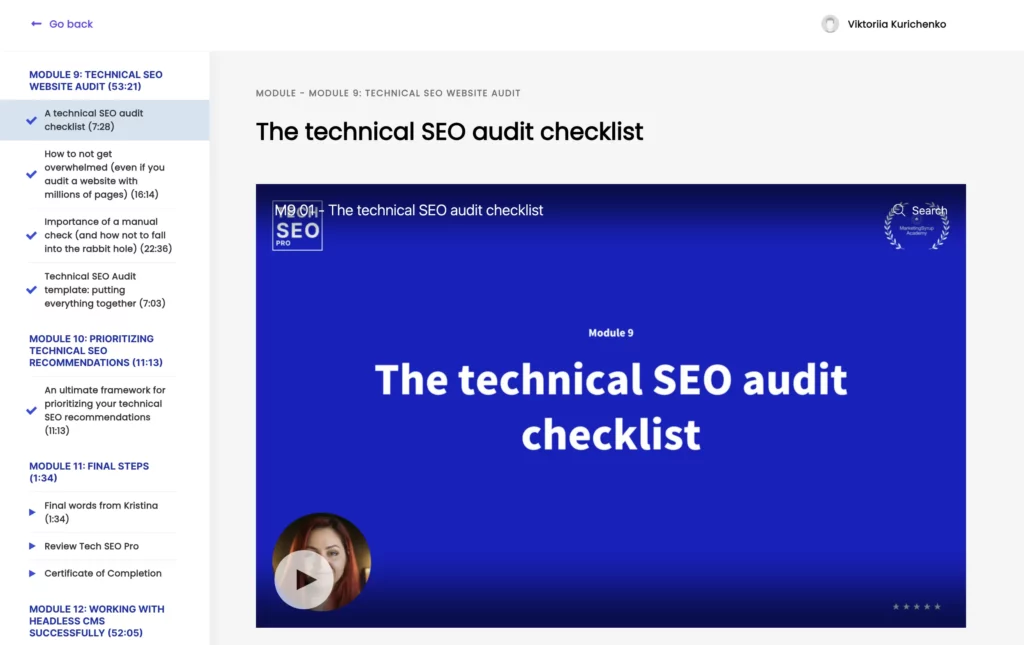 tech seo pro audit module