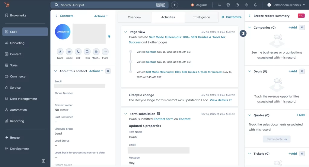 understanding your audience with hubspot