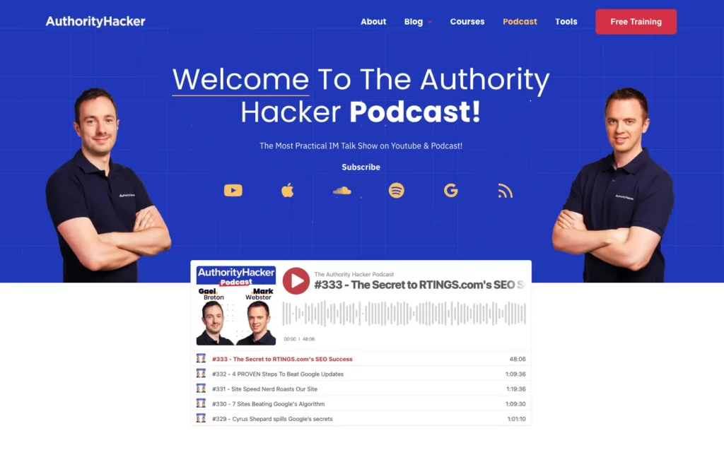 Authority Hacker podcast