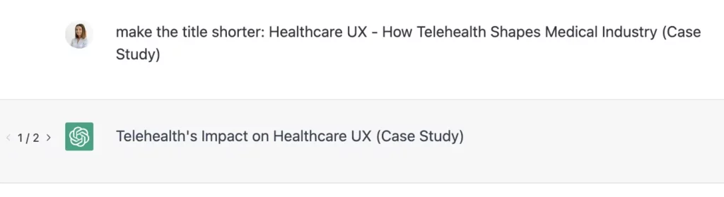 ChatGPT for metadata creation