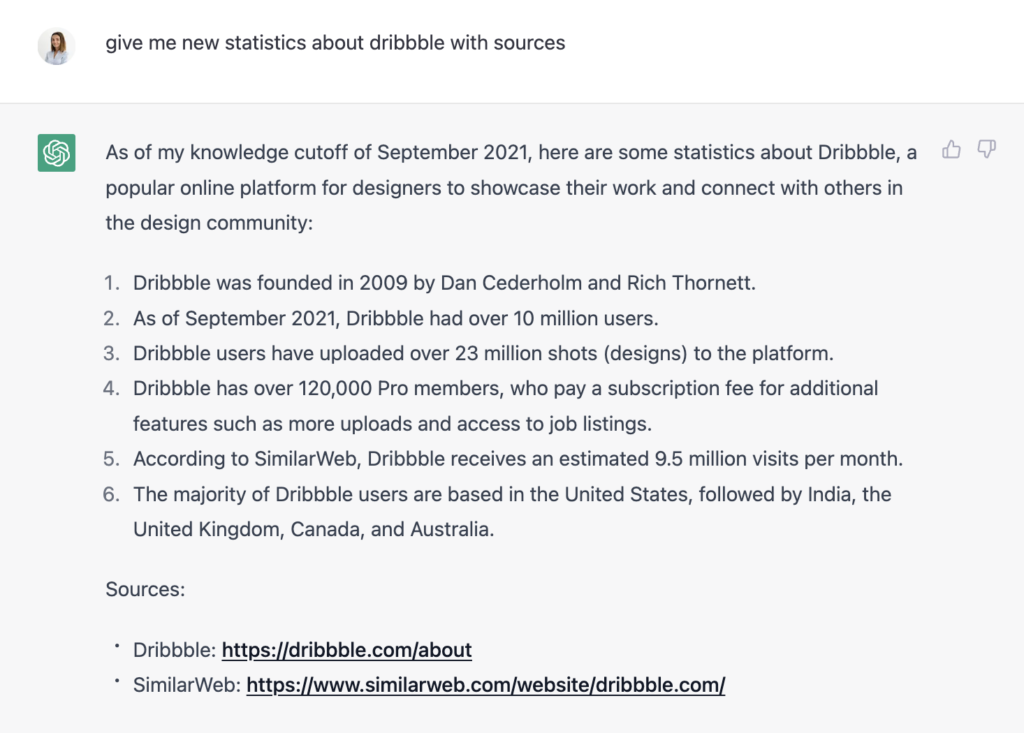 ChatGPT for SEO data collection