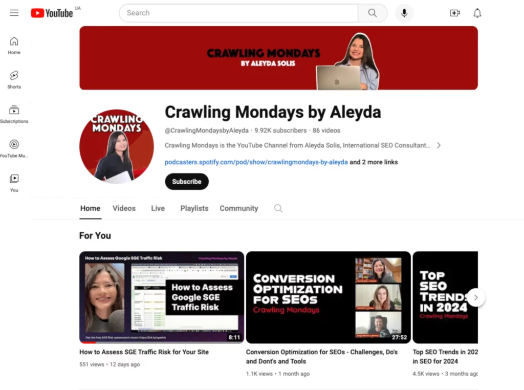 Crawling Mondays by Aleyda Solis