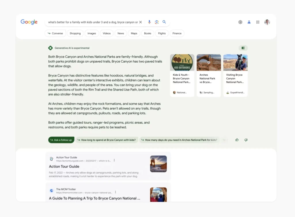 Google SGE and AI Overviews
