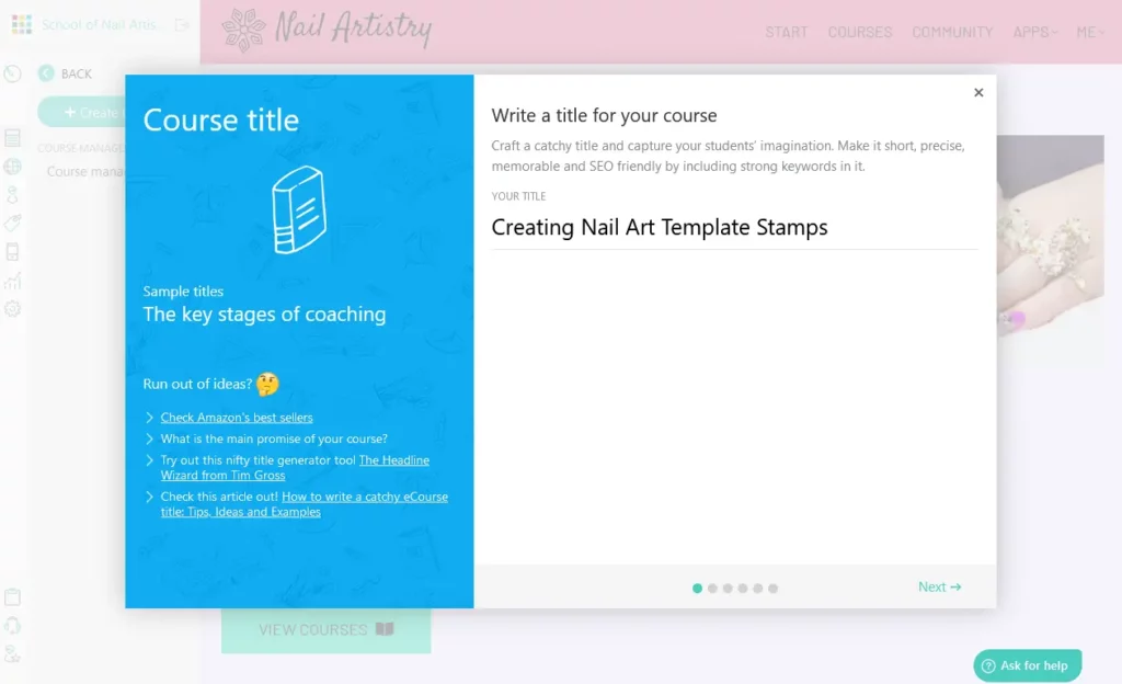 LearnWorlds live pages preview