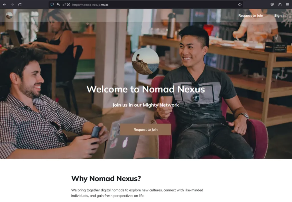Mighty Networks preview feature