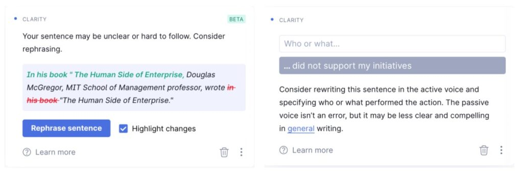 online writing tool Grammarly
