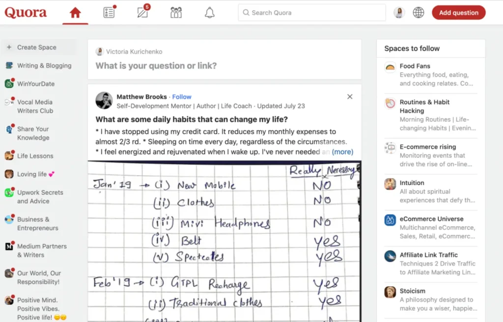 Quora is another Medium alternative