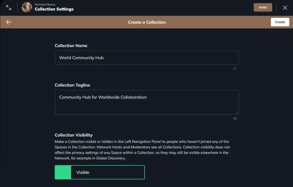Mighty Networks collections