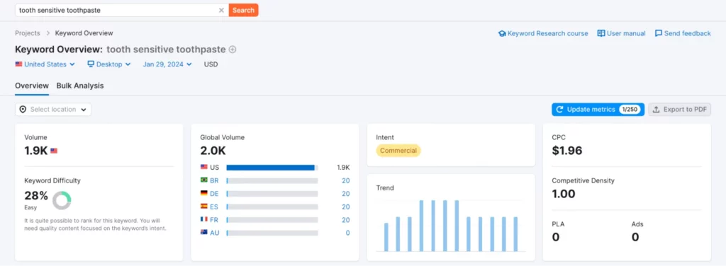 tooth sensitive toothpaste