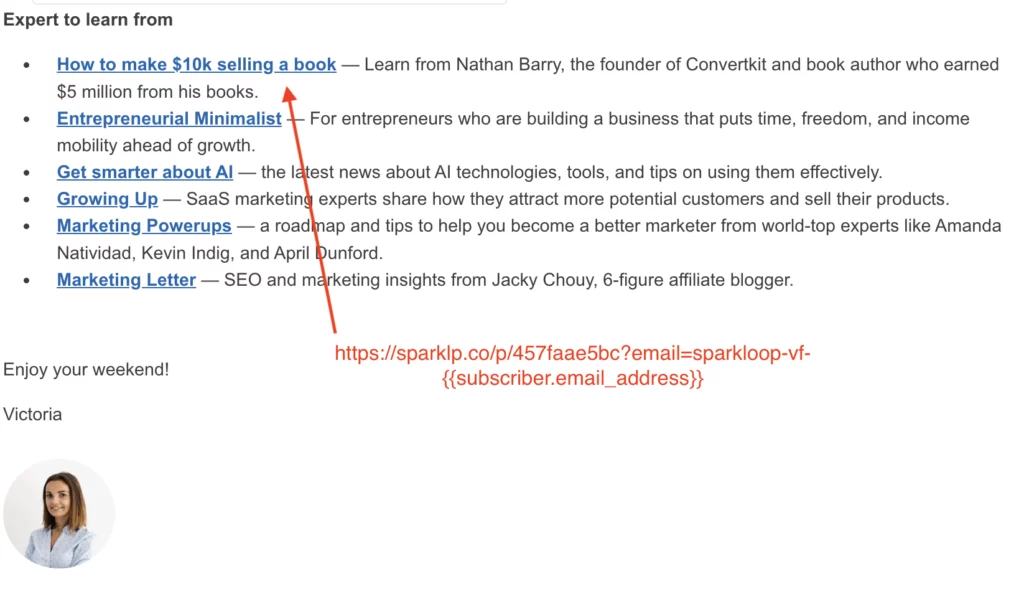 using magic links in newsletters